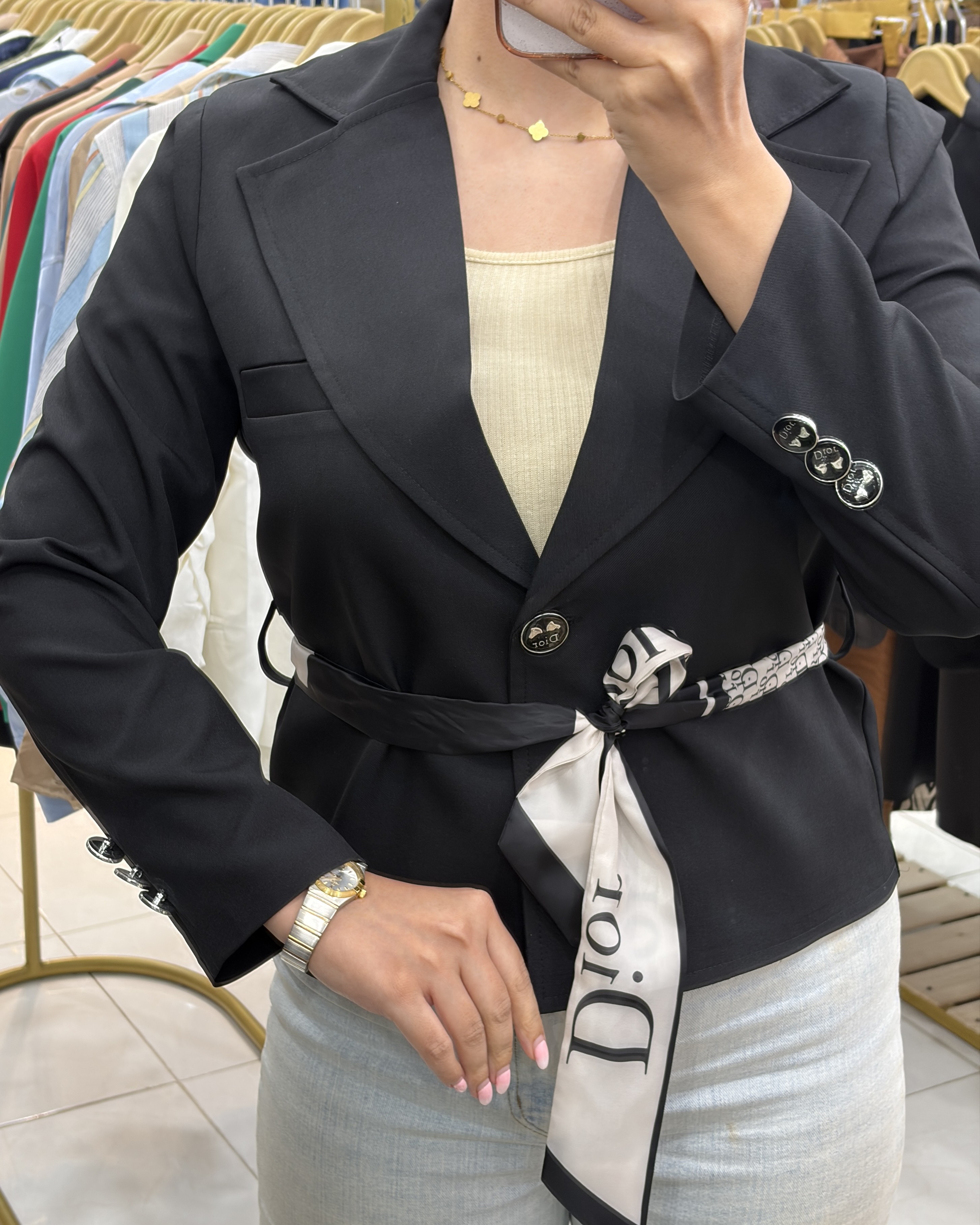 کراپ کت Black Dior